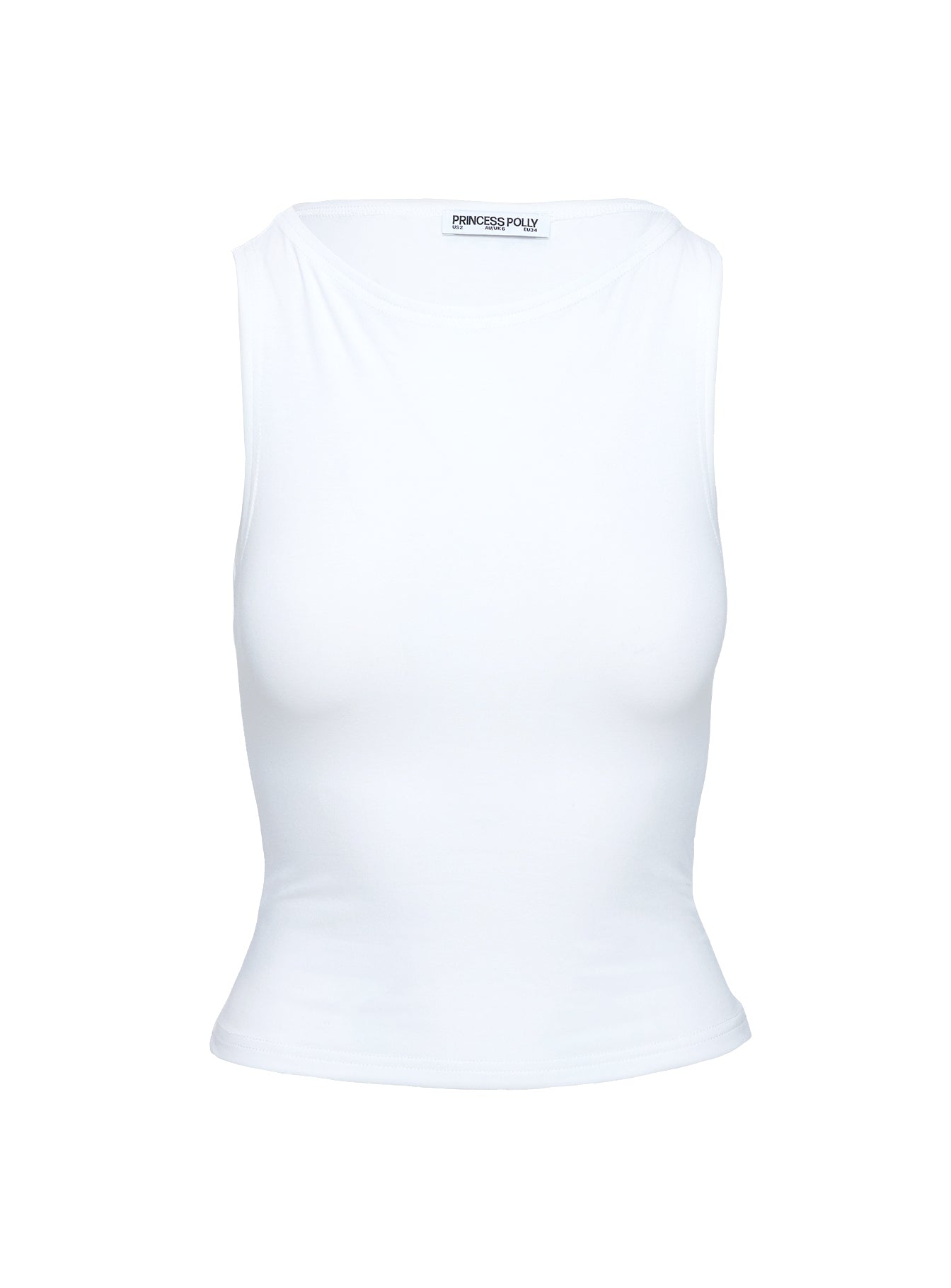 Fitzy High Neck Top White - Image 9