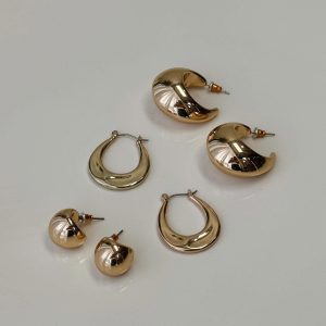 For The Weekend Earring Pack Gold