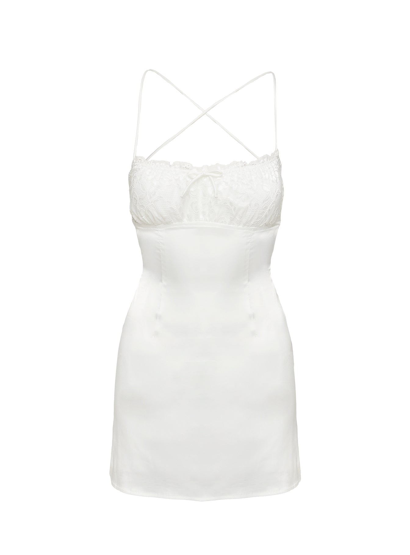 Freefall Mini Dress White - Image 5