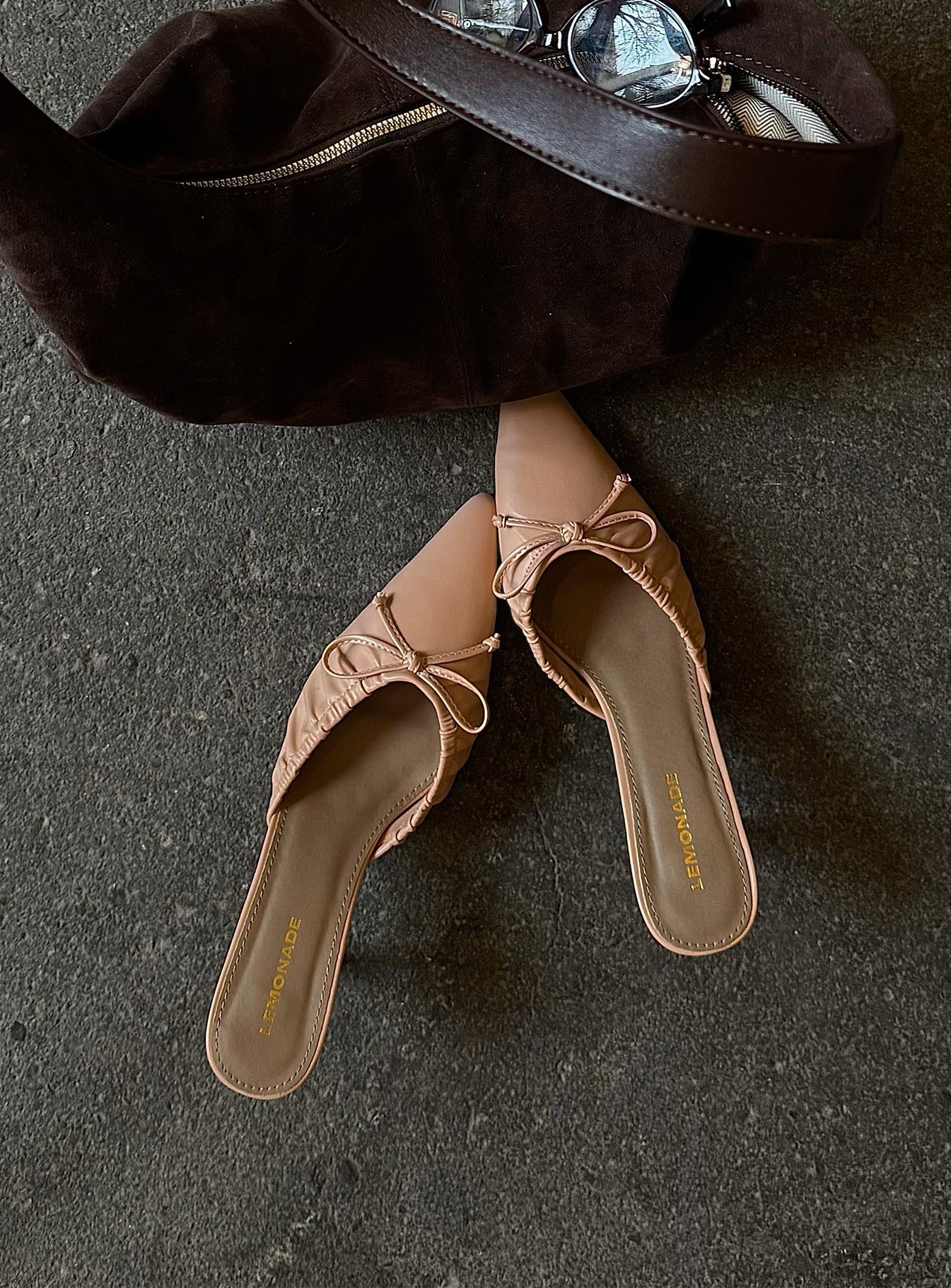 Get To You Pointed Toe Heels Beige - Image 5