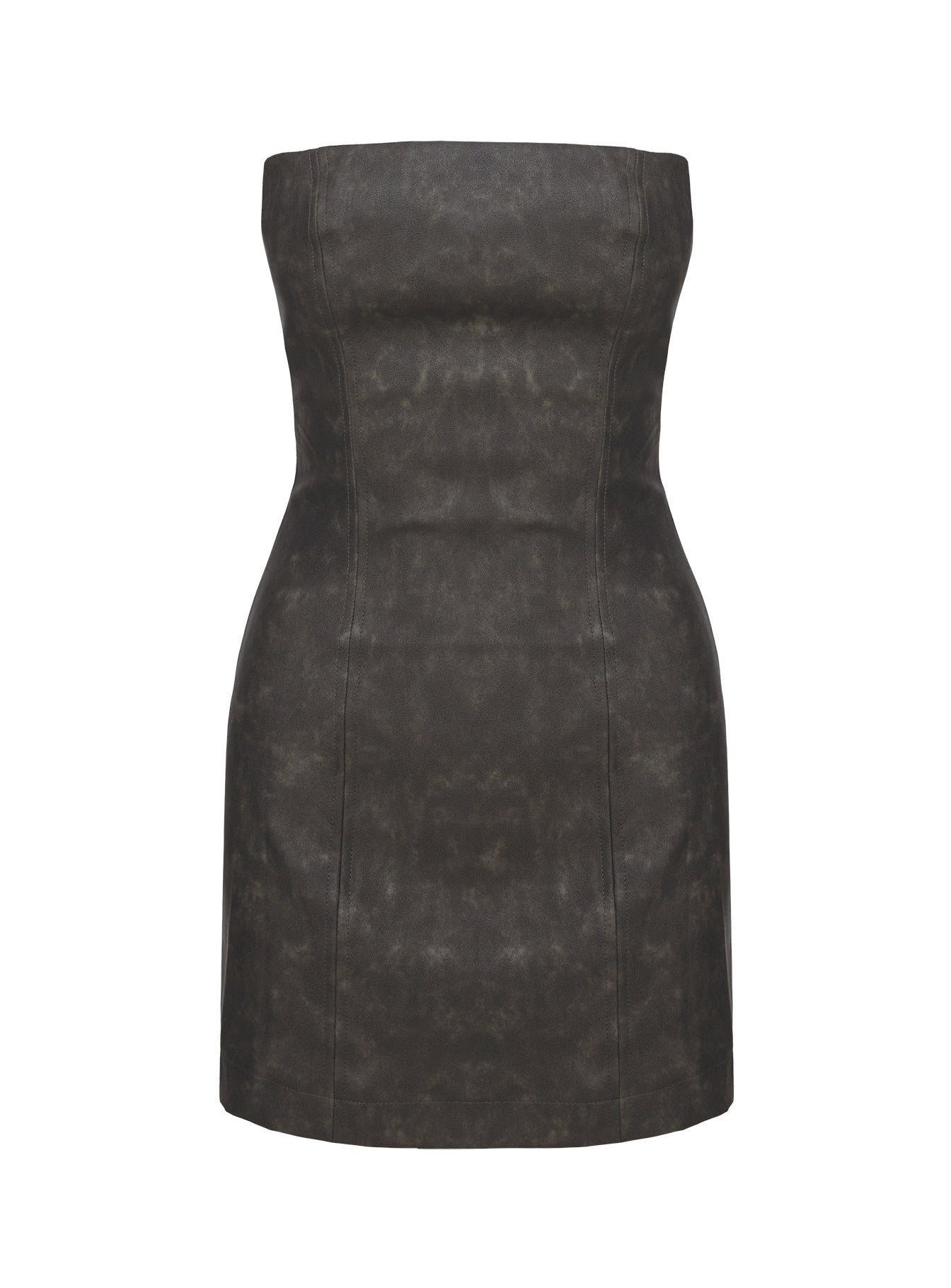 Hailey Strapless Mini Dress Grey - Image 5