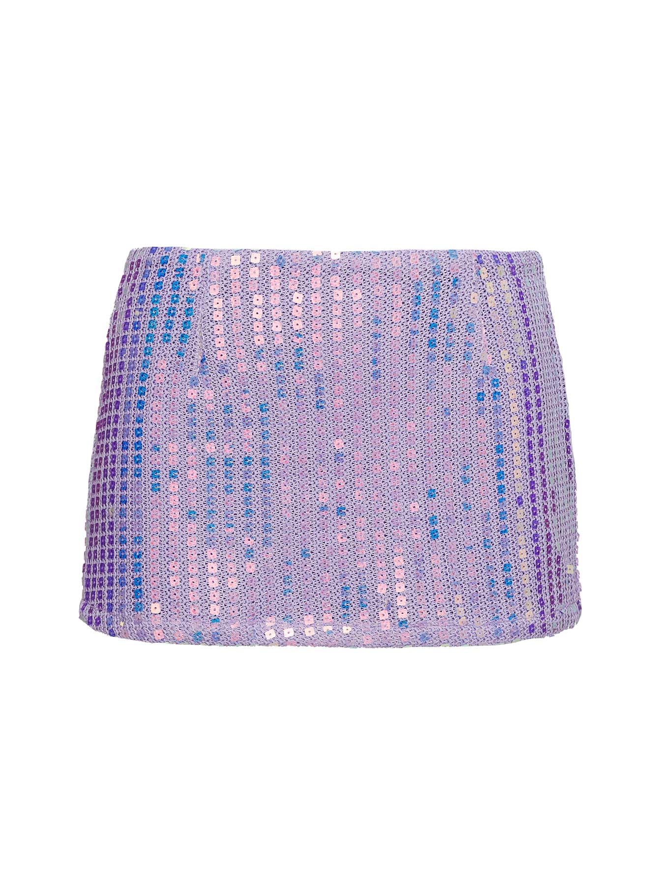 Headliner Shimmer Mini Skirt Purple - Image 6