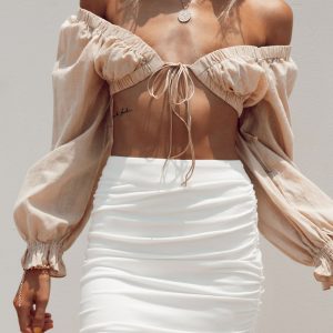 Benji Mini Skirt White