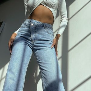 Holly Hi-rise Straight Leg Denim Jeans