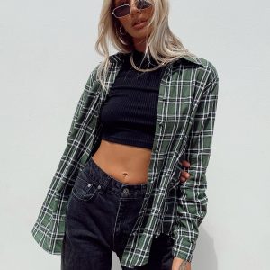 Nora Shirt Forest Green