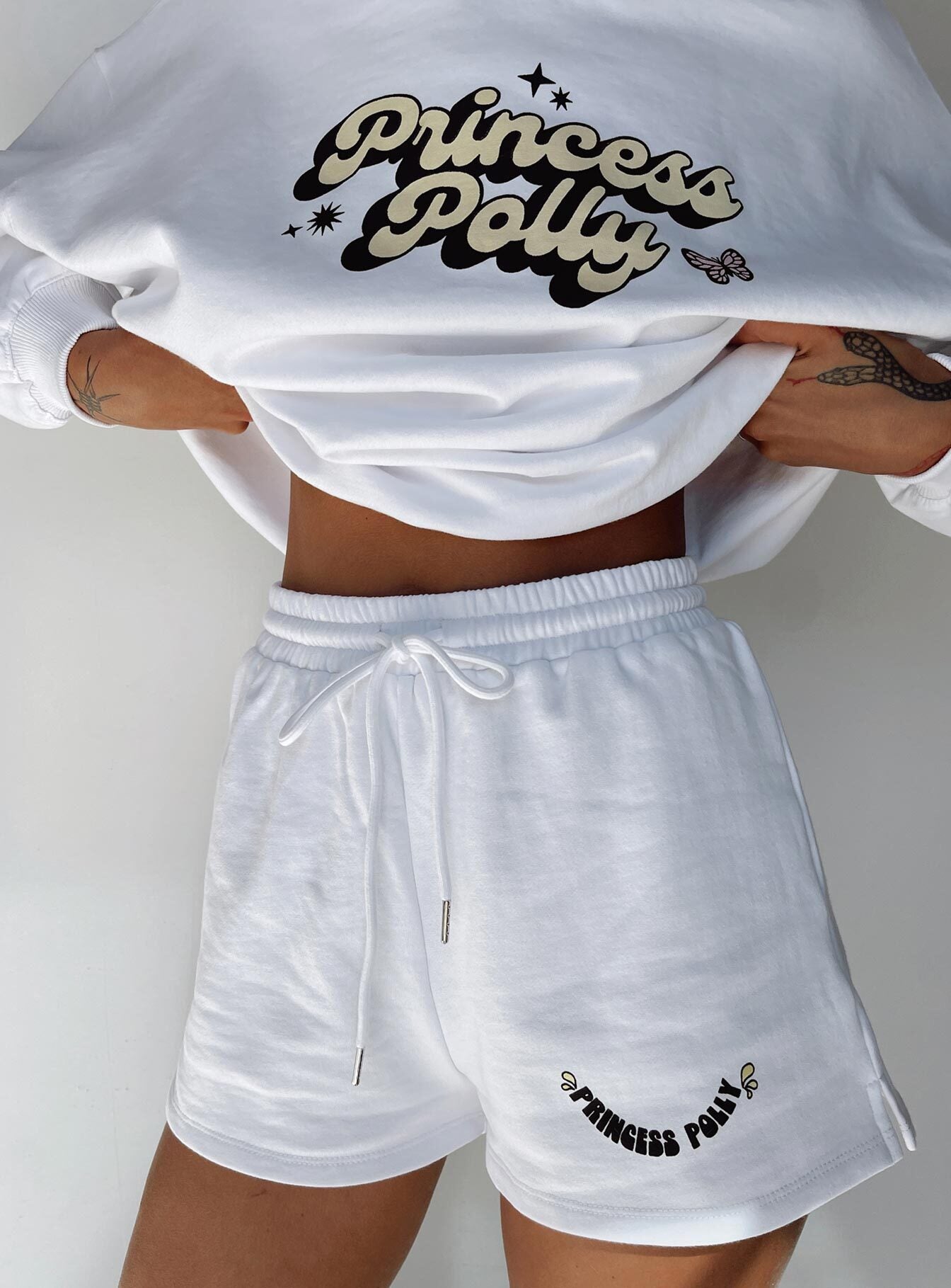 Princess Polly Chloe Shorts White - Image 7