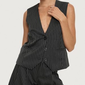 In Office Vest Top Grey