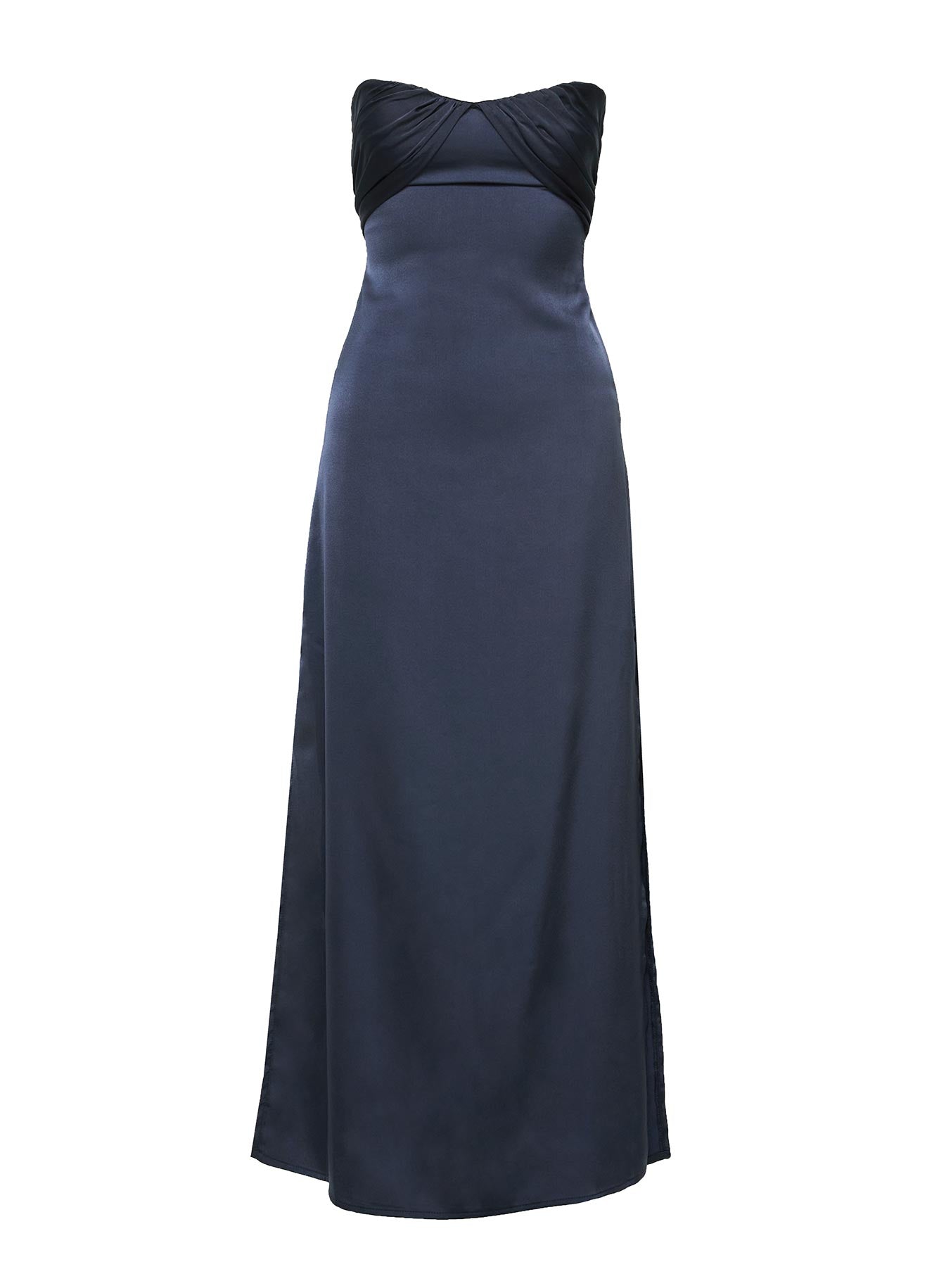 Irena Strapless Maxi Dress Navy - Image 5
