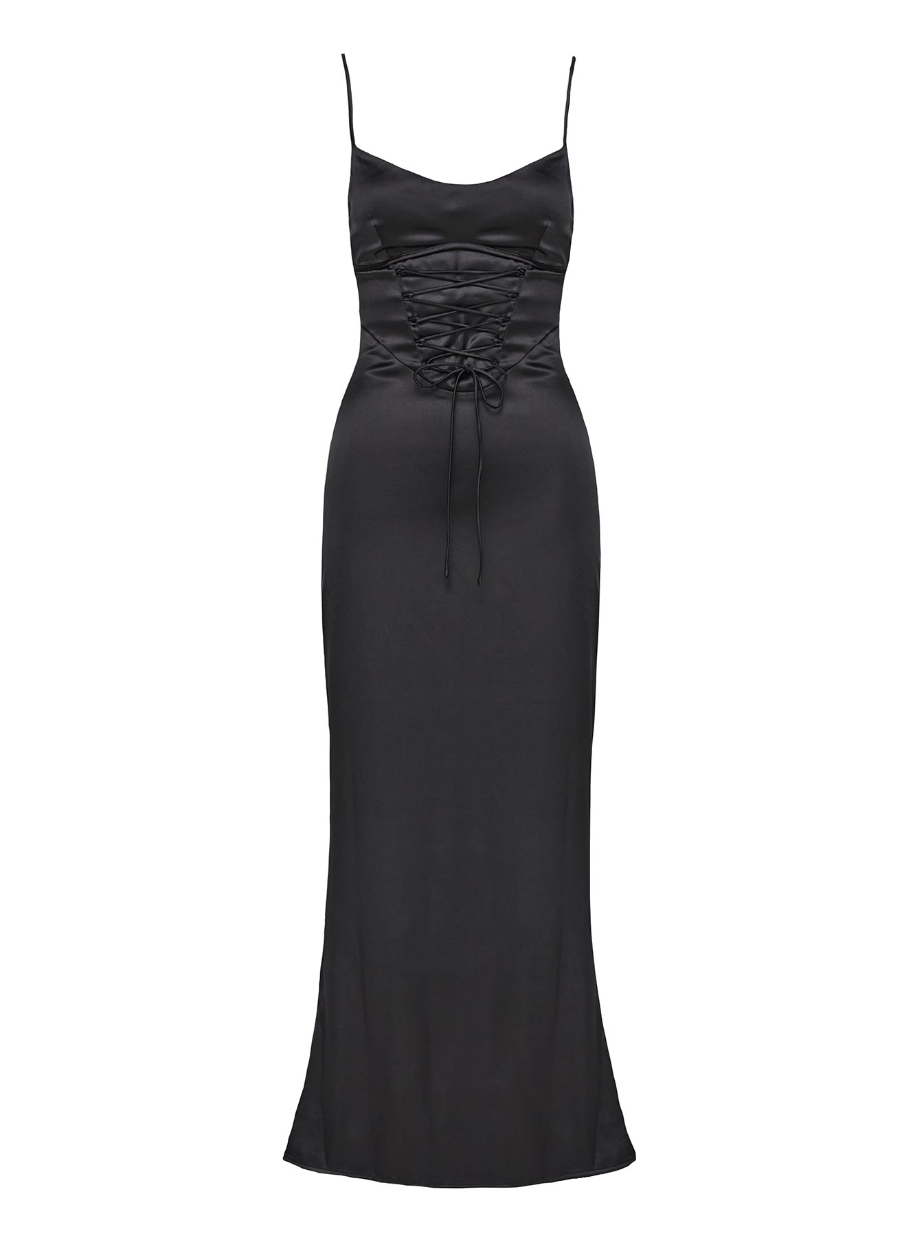 Isadore Bias Cut Maxi Dress Black - Image 7