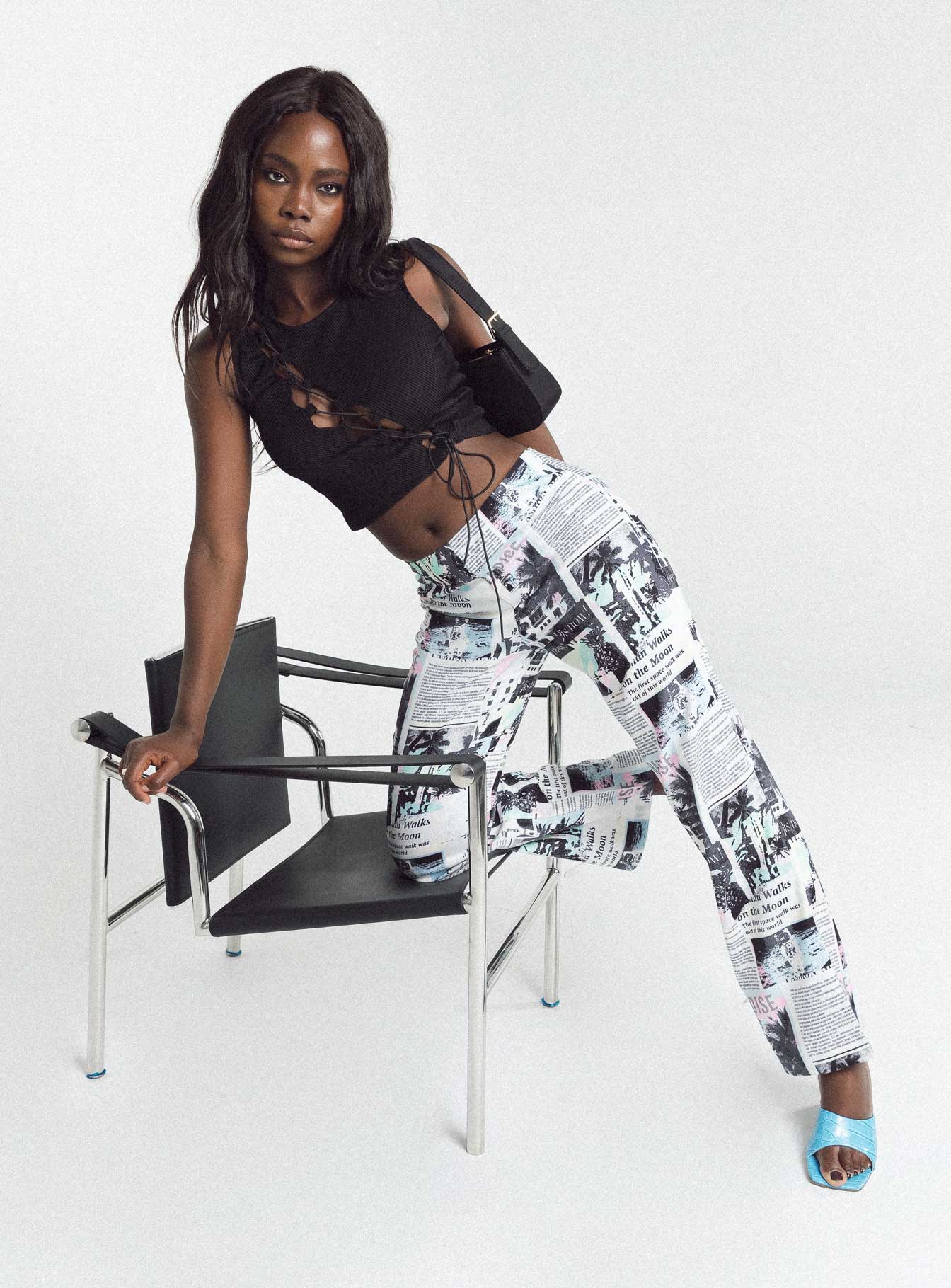 In My Element Mid Rise Pants White