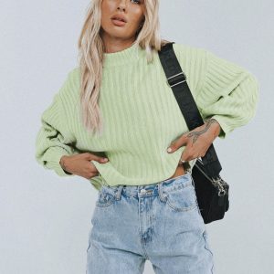 Innerbloom Oversized Sweater Lime Green