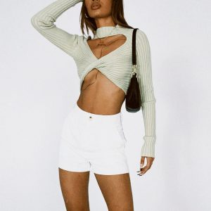 Iris Long Sleeve Top Green