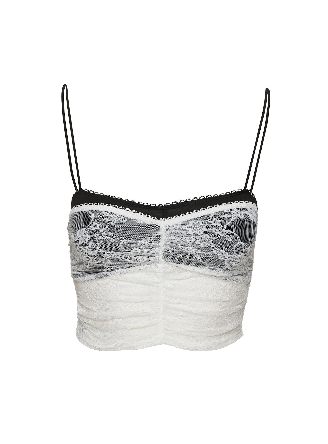 Jedidiah Lace Top White / Black - Image 5