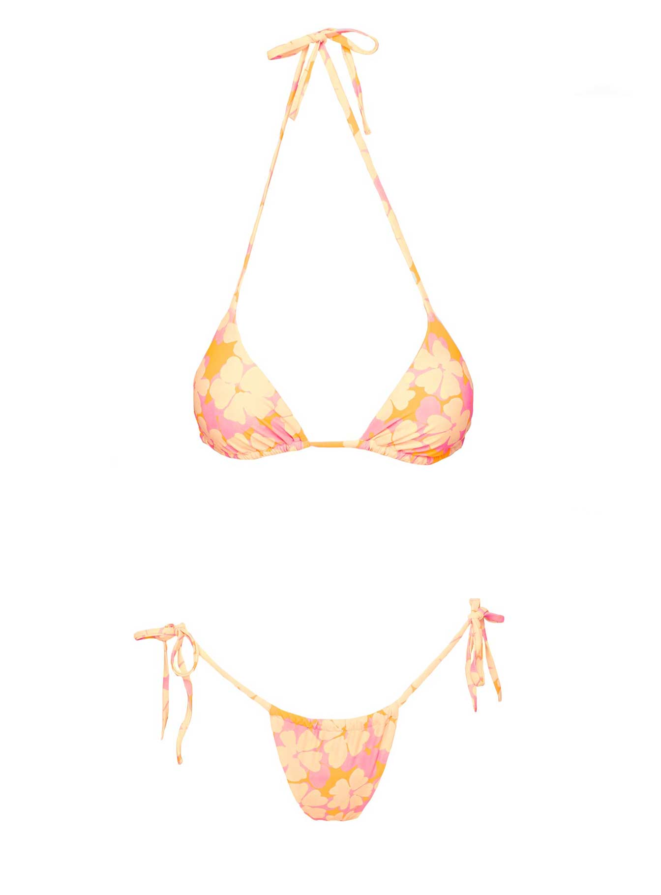 Jenner Triangle Bikini Top Multi Floral - Image 5