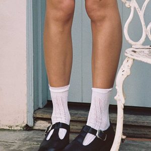 Kershaw Lace Socks White