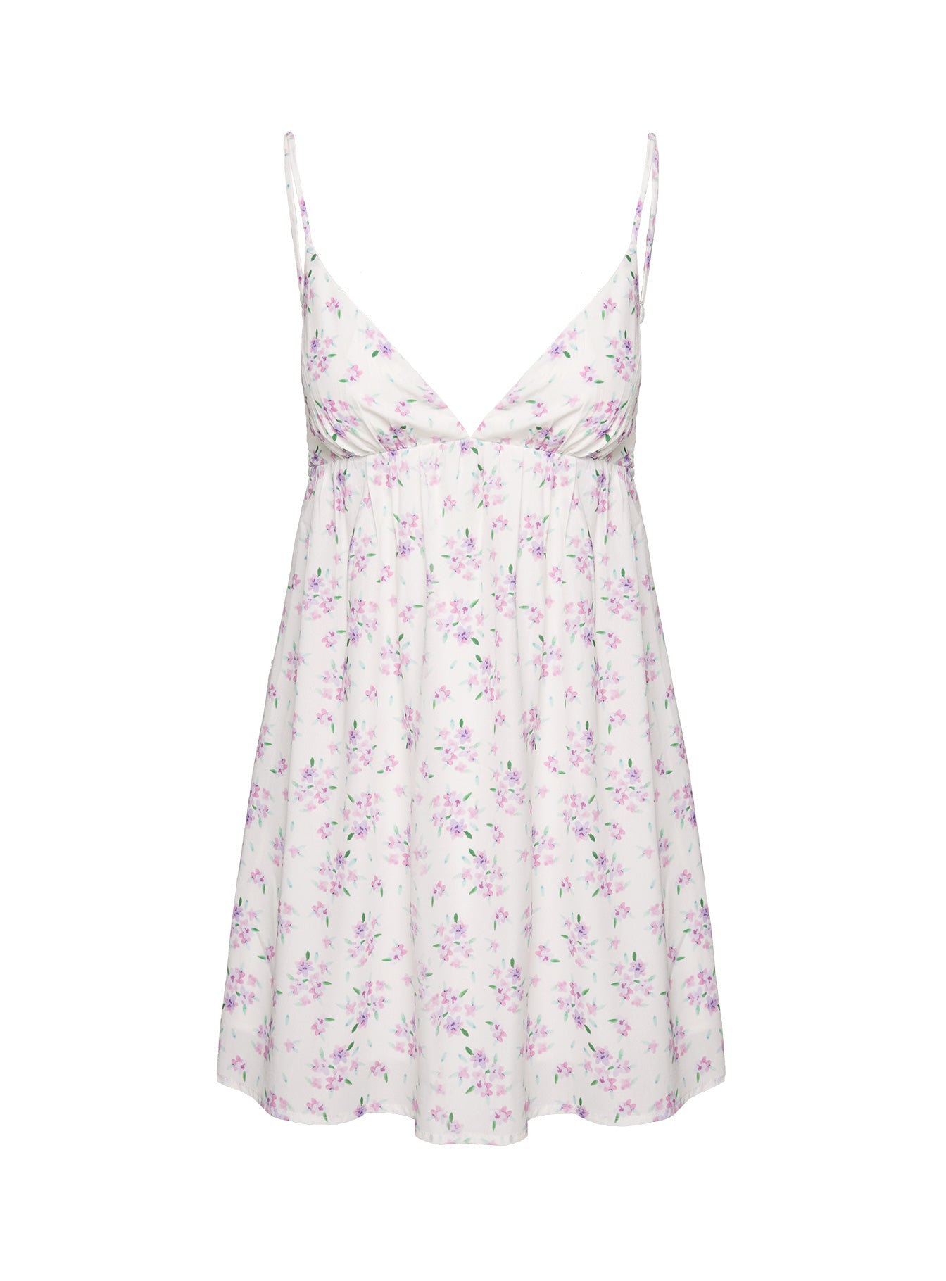 Koko Mini Dress Cream Floral Petite - Image 5