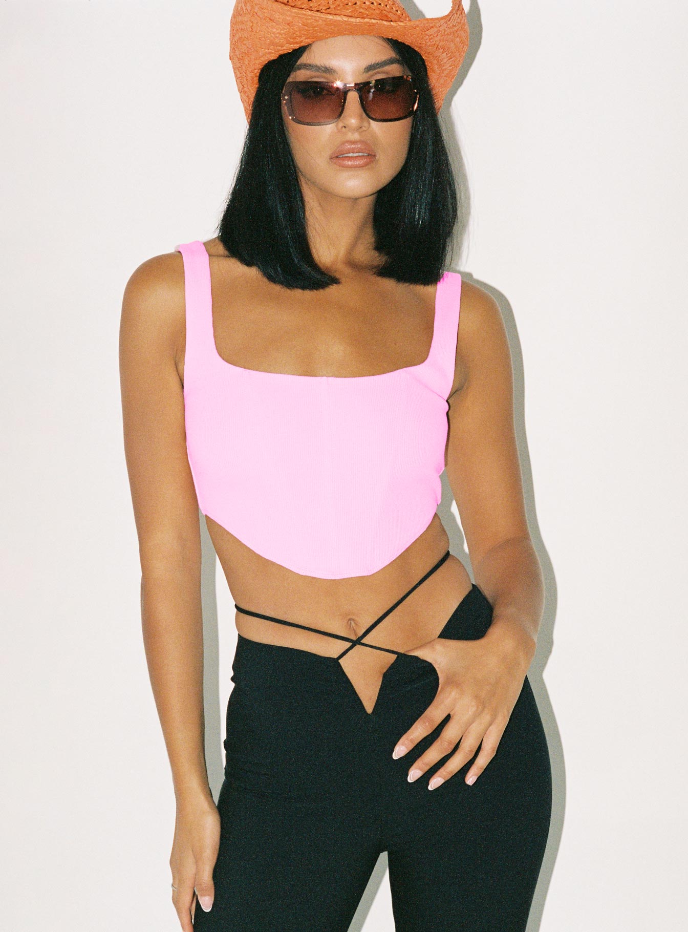 Kaeshia Rib Bustier Pink Lower Impact - Image 5