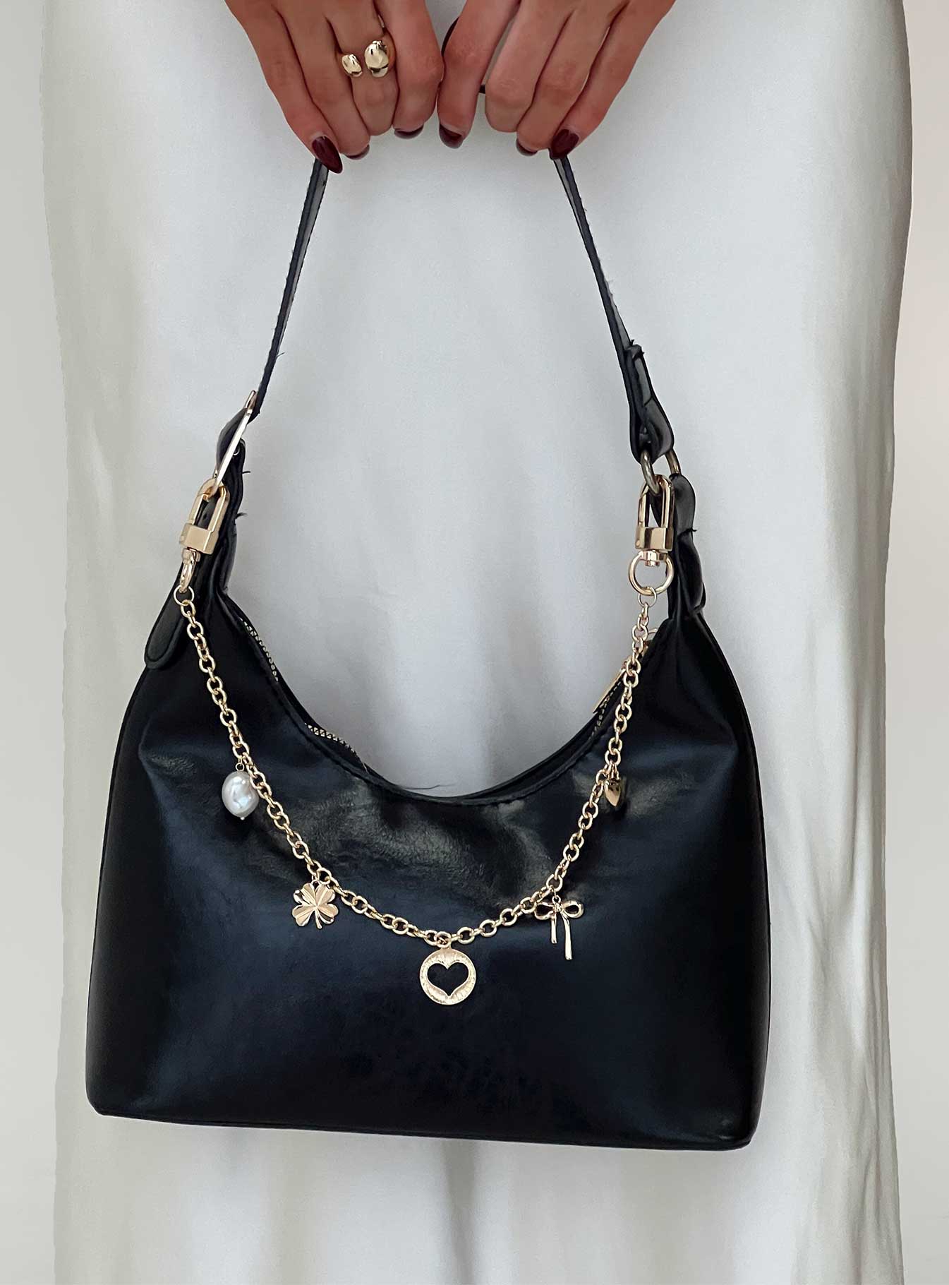 Lucky Charm Bag Charm Gold