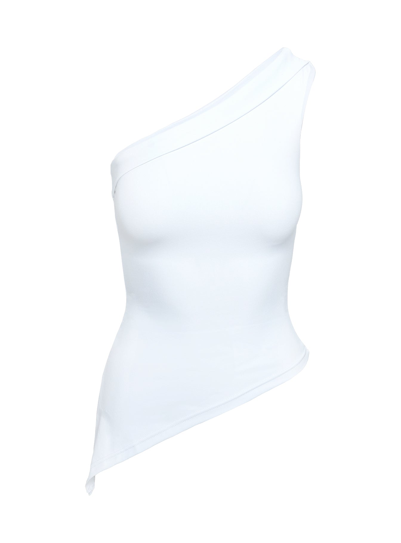 Lunah One Shoulder Top White - Image 9