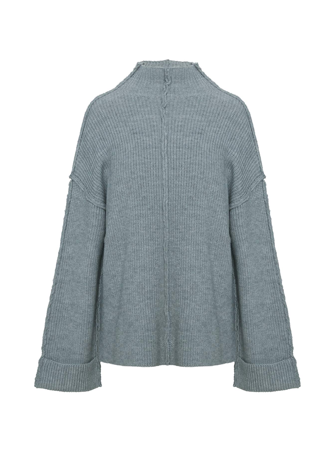 Lachlynn Oversized Knit Sweater Charcoal Marle - Image 5