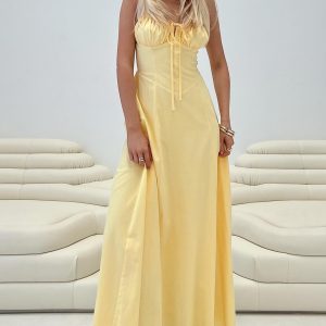 Leticia Maxi Dress Lemon