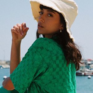 Bonnin Canvas Bucket Hat Cream