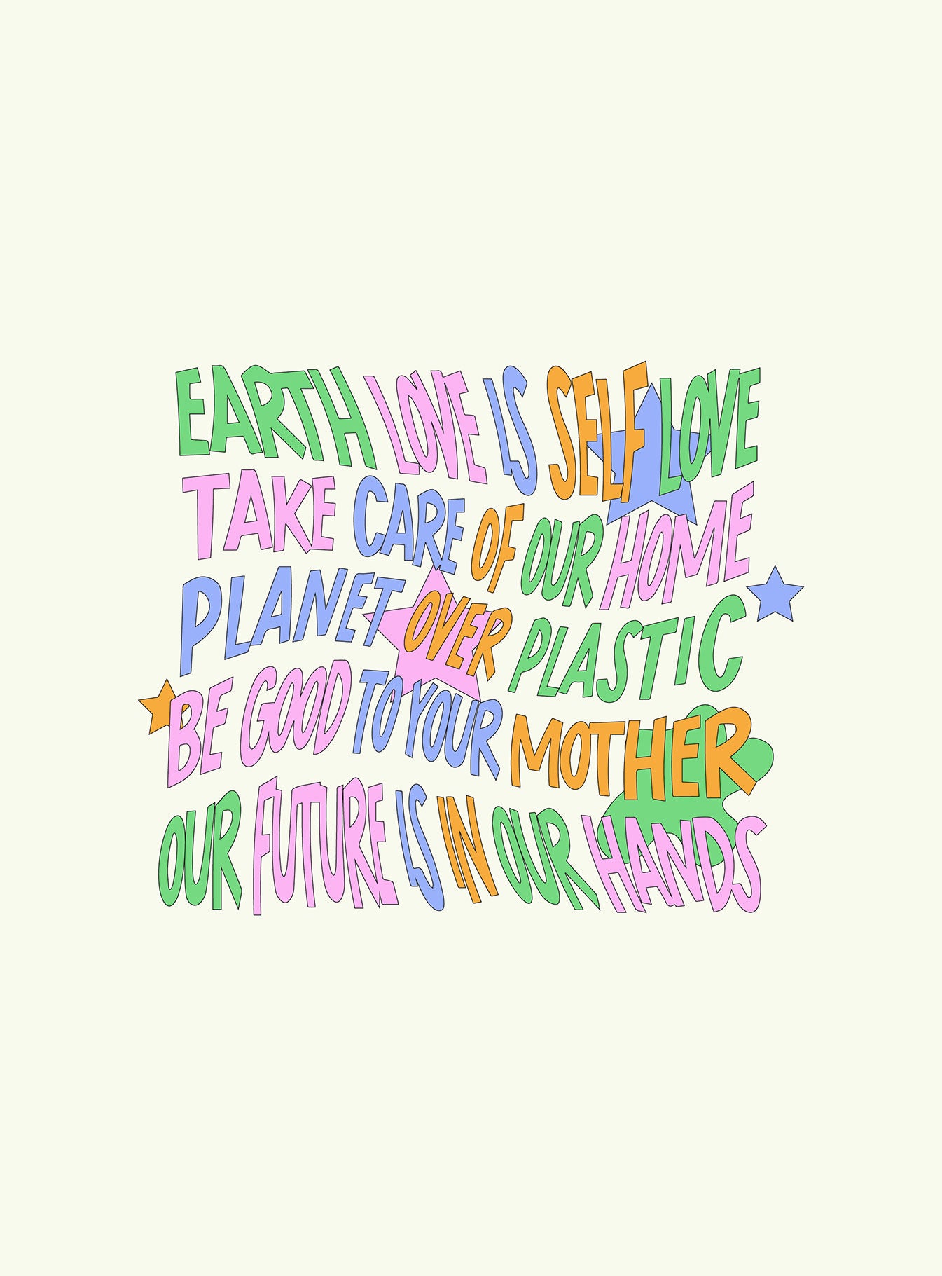 Organic Be Kind Charity Baby Tee Cream Curve - Image 6