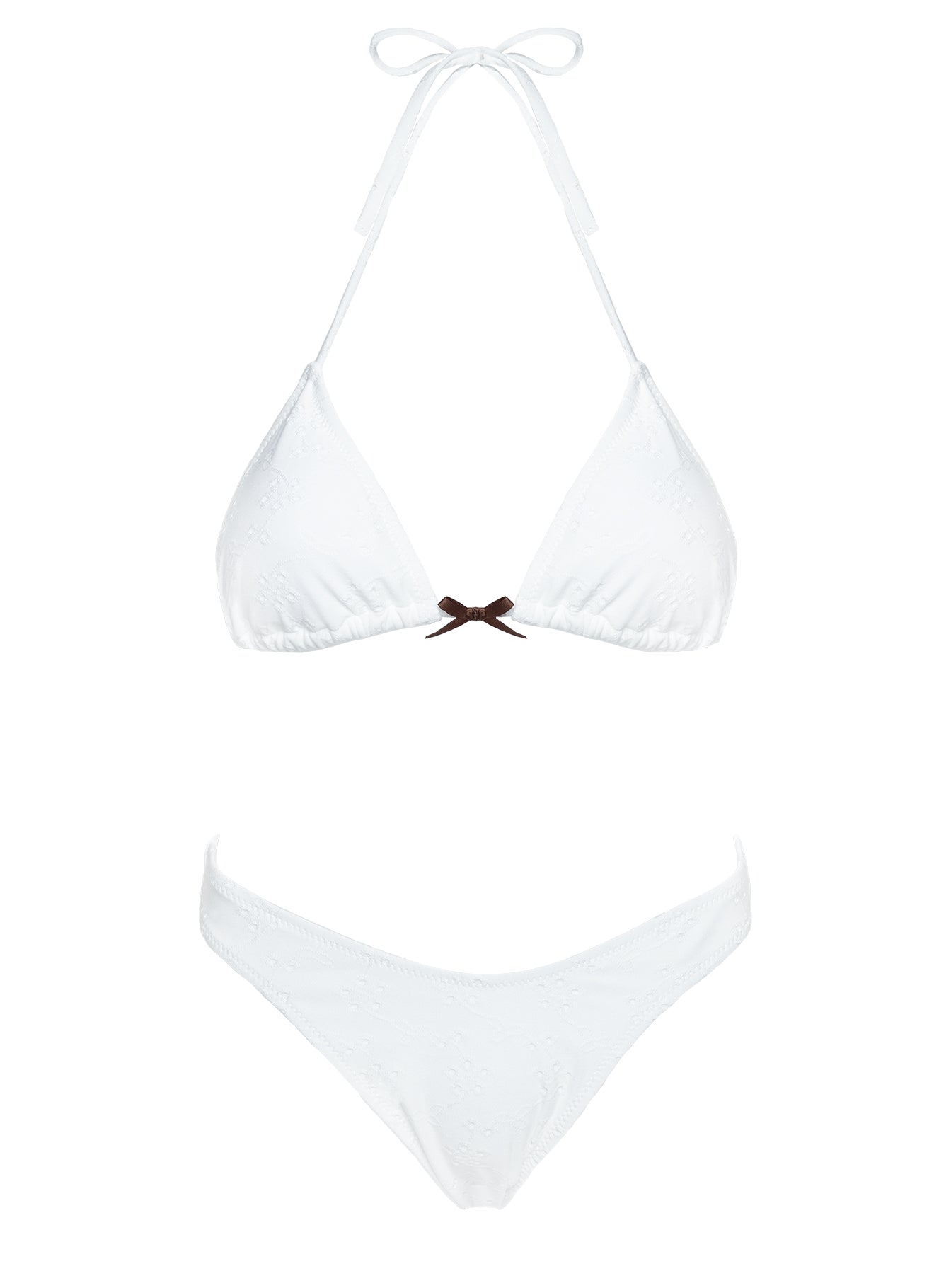 Lucky Bay Anglaise High Side Bikini Bottoms White - Image 5