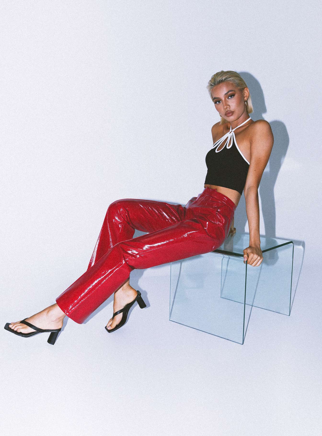 Madi Pu Pant Red - Image 8