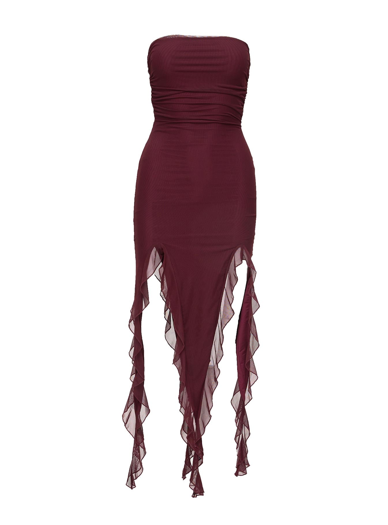 Marisol Midi Dress Brown - Image 6