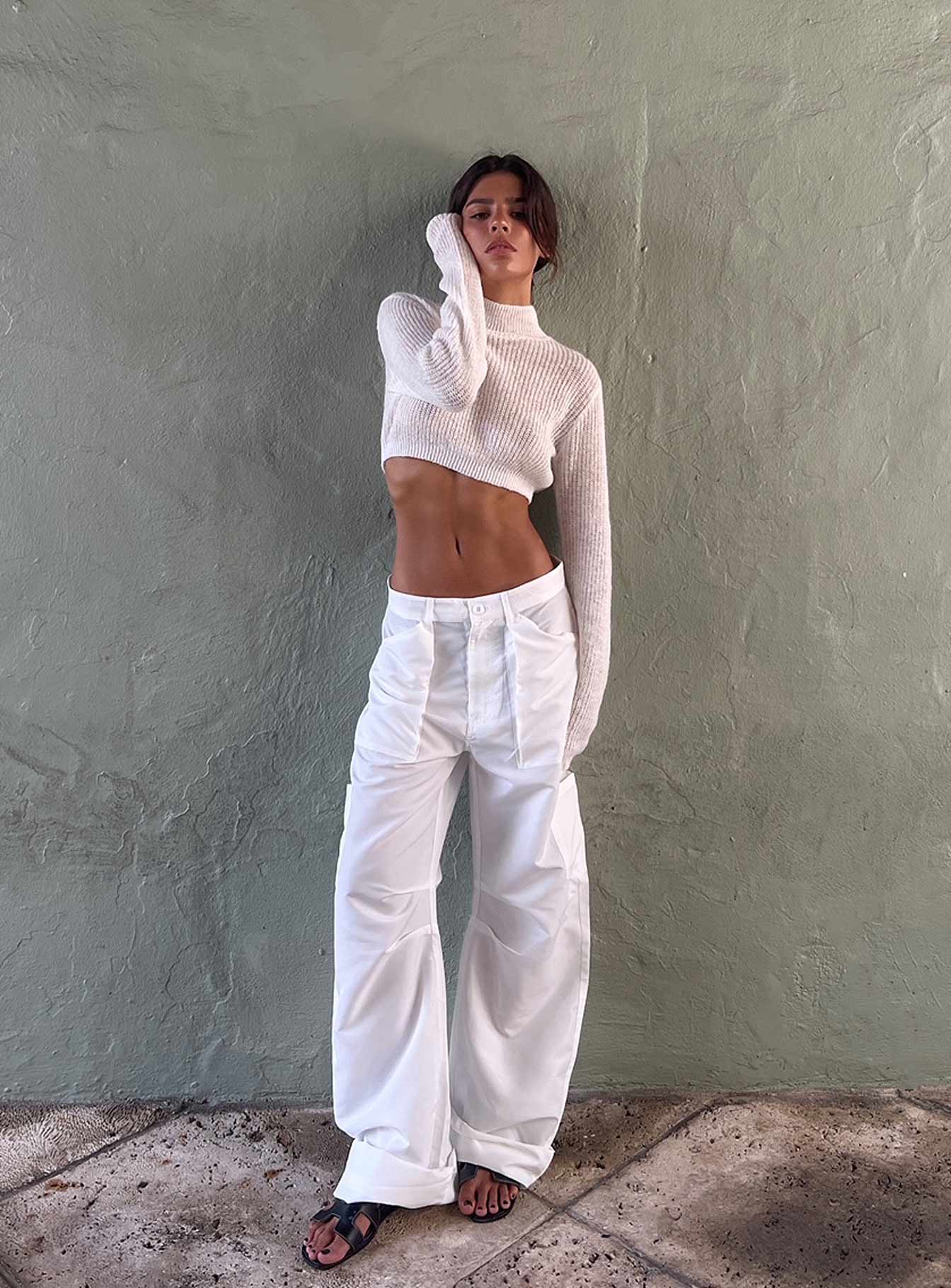 Miami Vice Swish Pant Ghost White - Image 9