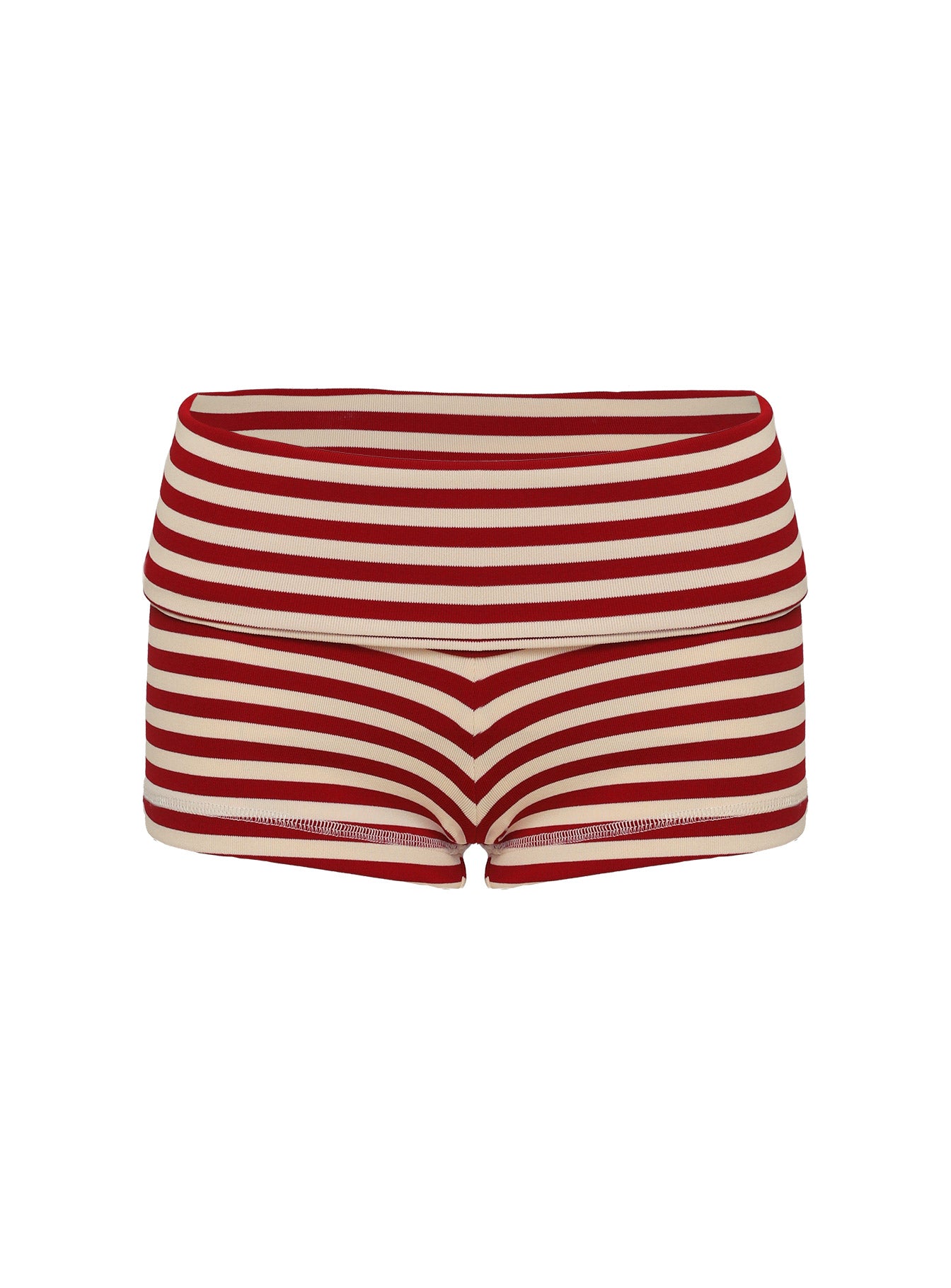 Miztaray Shorts Red / Cream Stripe - Image 9