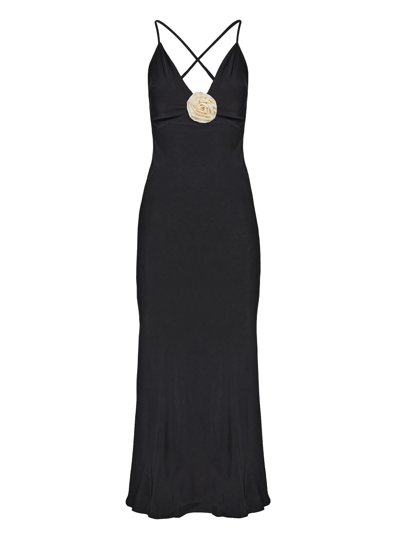 Modine Bias Cut Maxi Dress Black - Image 5