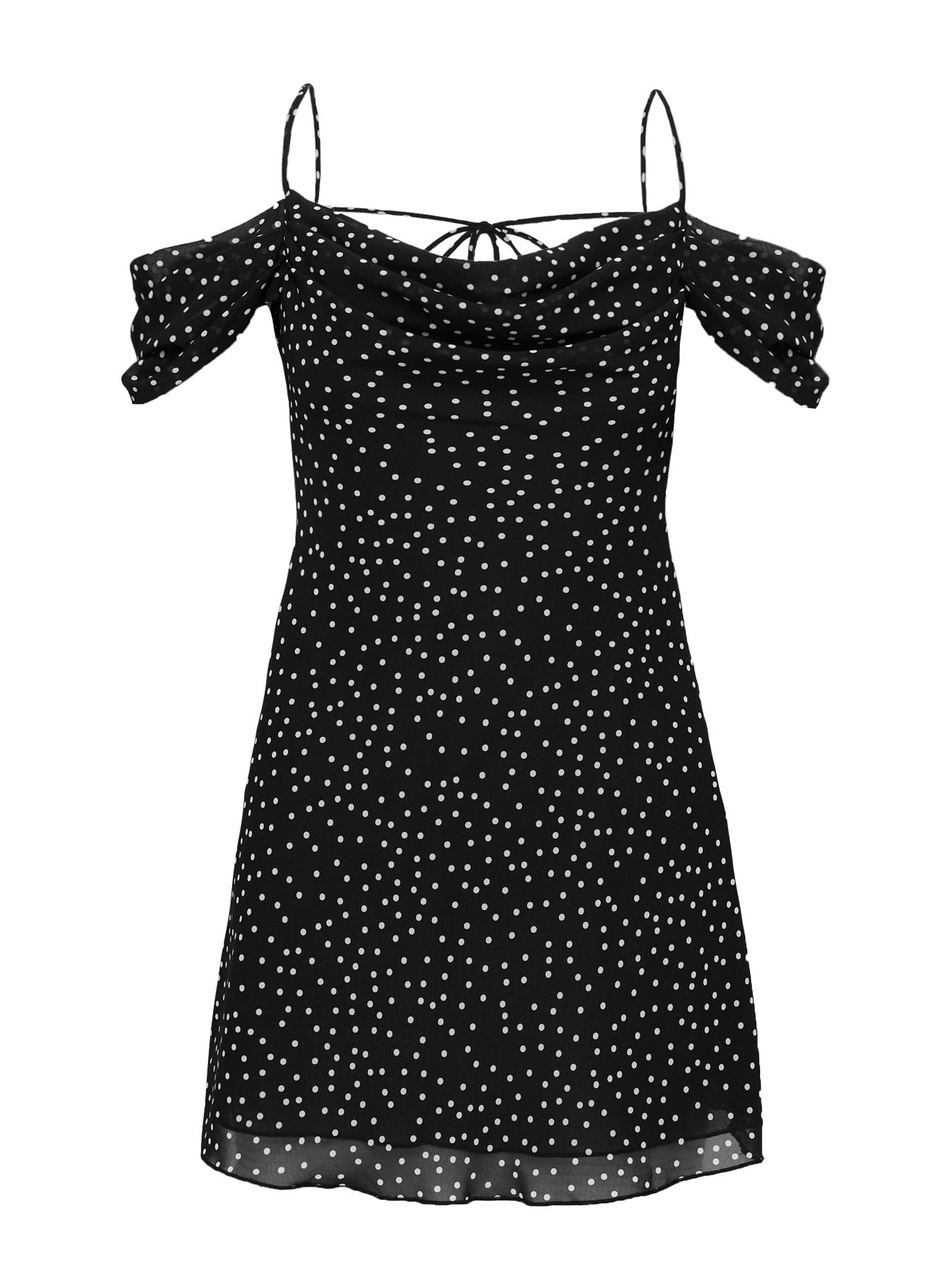 Momentary Mini Dress Black Polka - Image 5