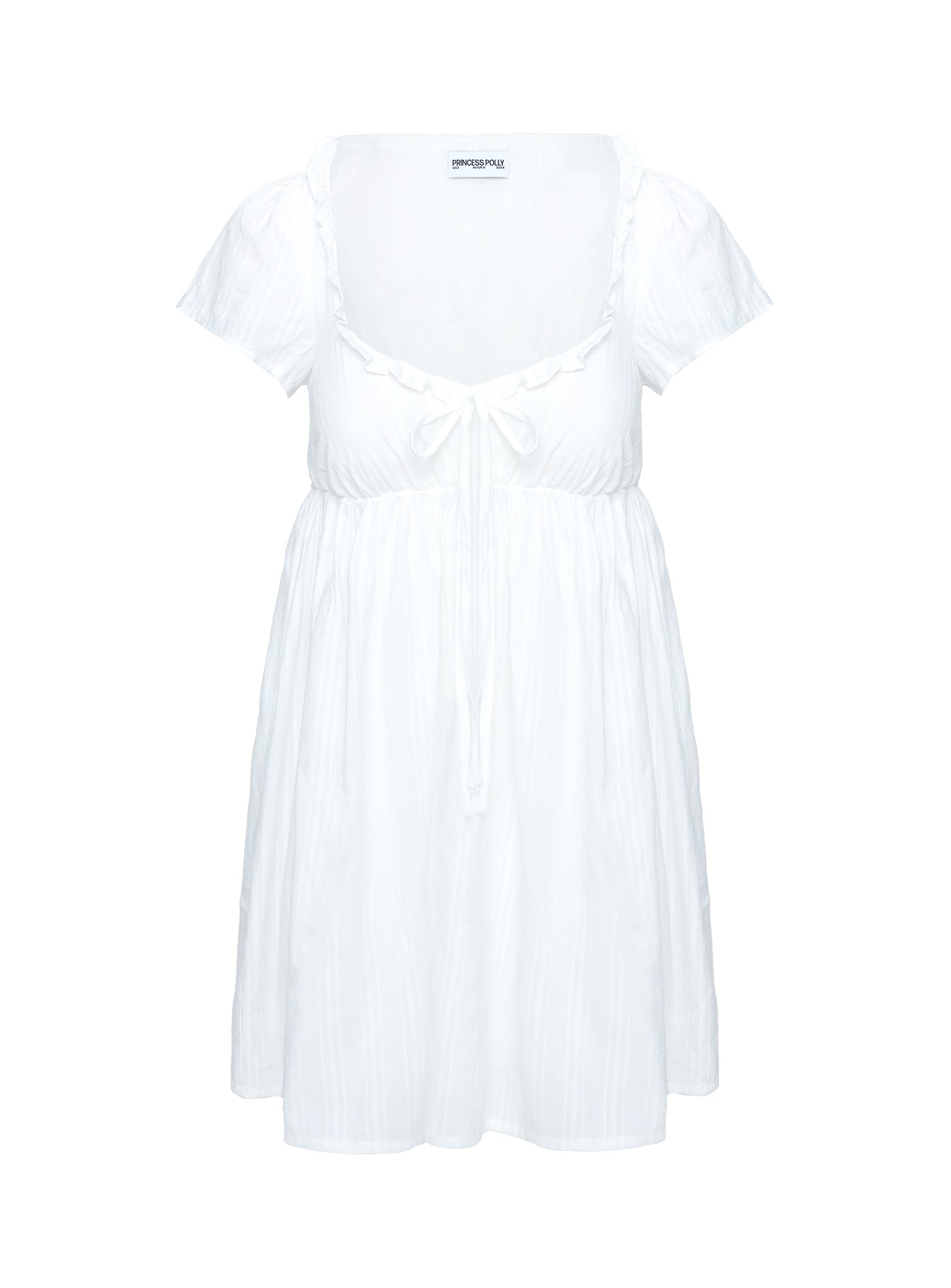 Monsterrat Mini Dress White - Image 8