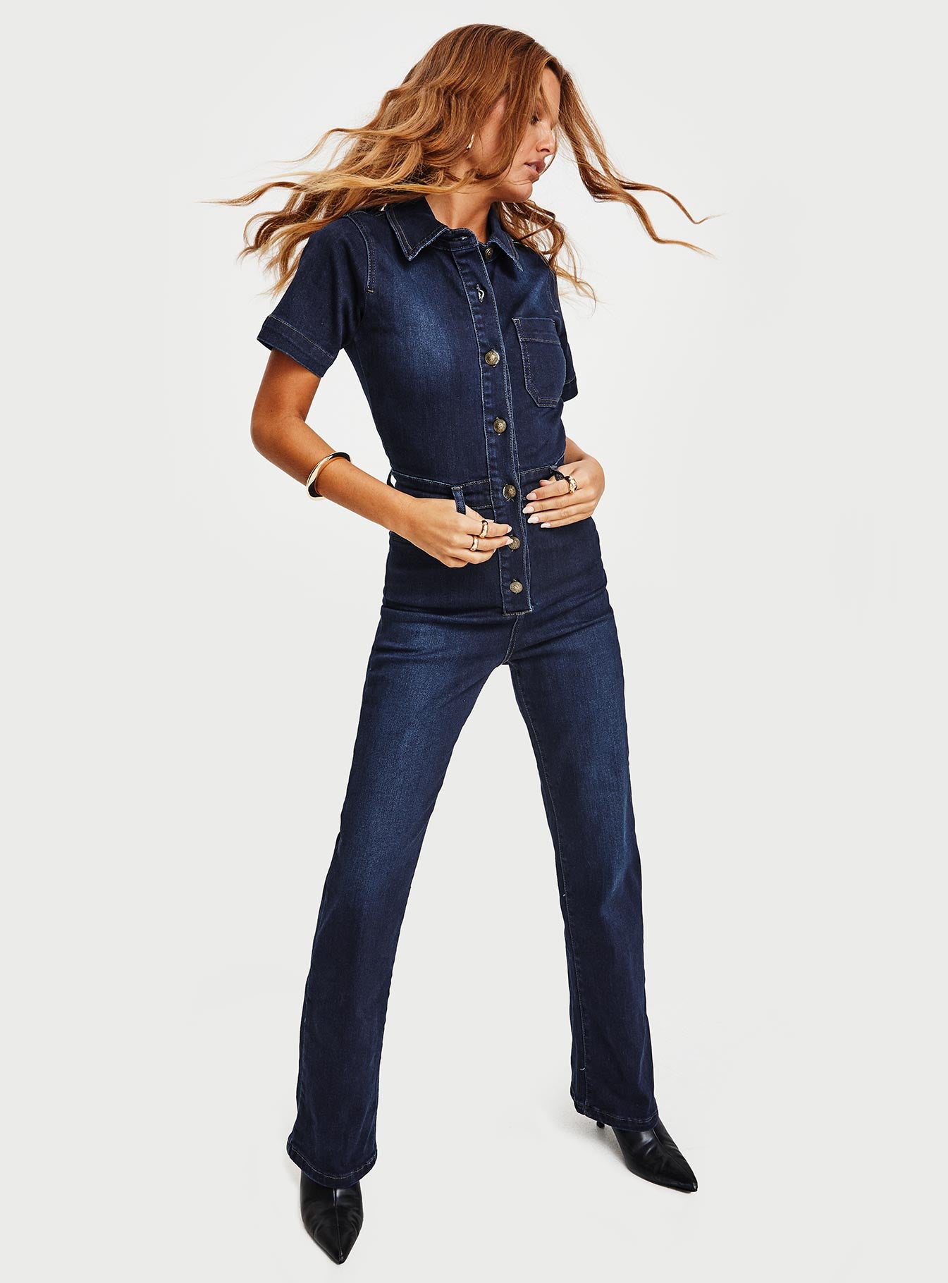 Muro Denim Jumpsuit Blue - Image 7