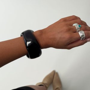 Madlen Resin Cuff Black