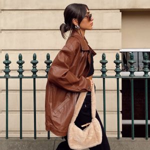 Next in Line Biker Jacket Brown