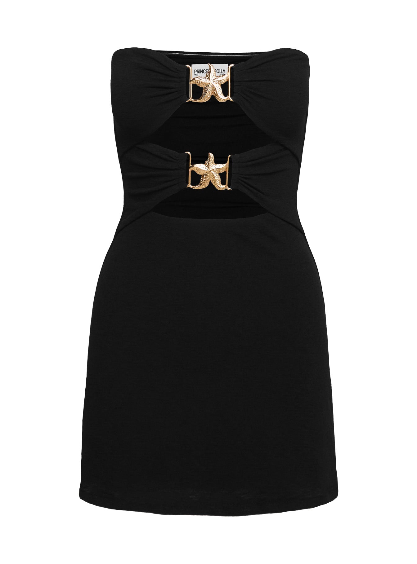 Nika Strapless Mini Dress Black - Image 6
