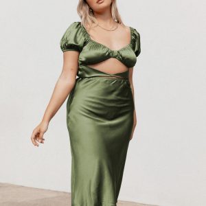 Nakita Midi Dress Khaki