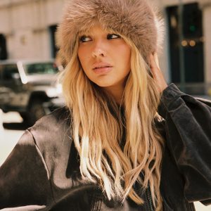 Nephele Fluffy Headband Taupe