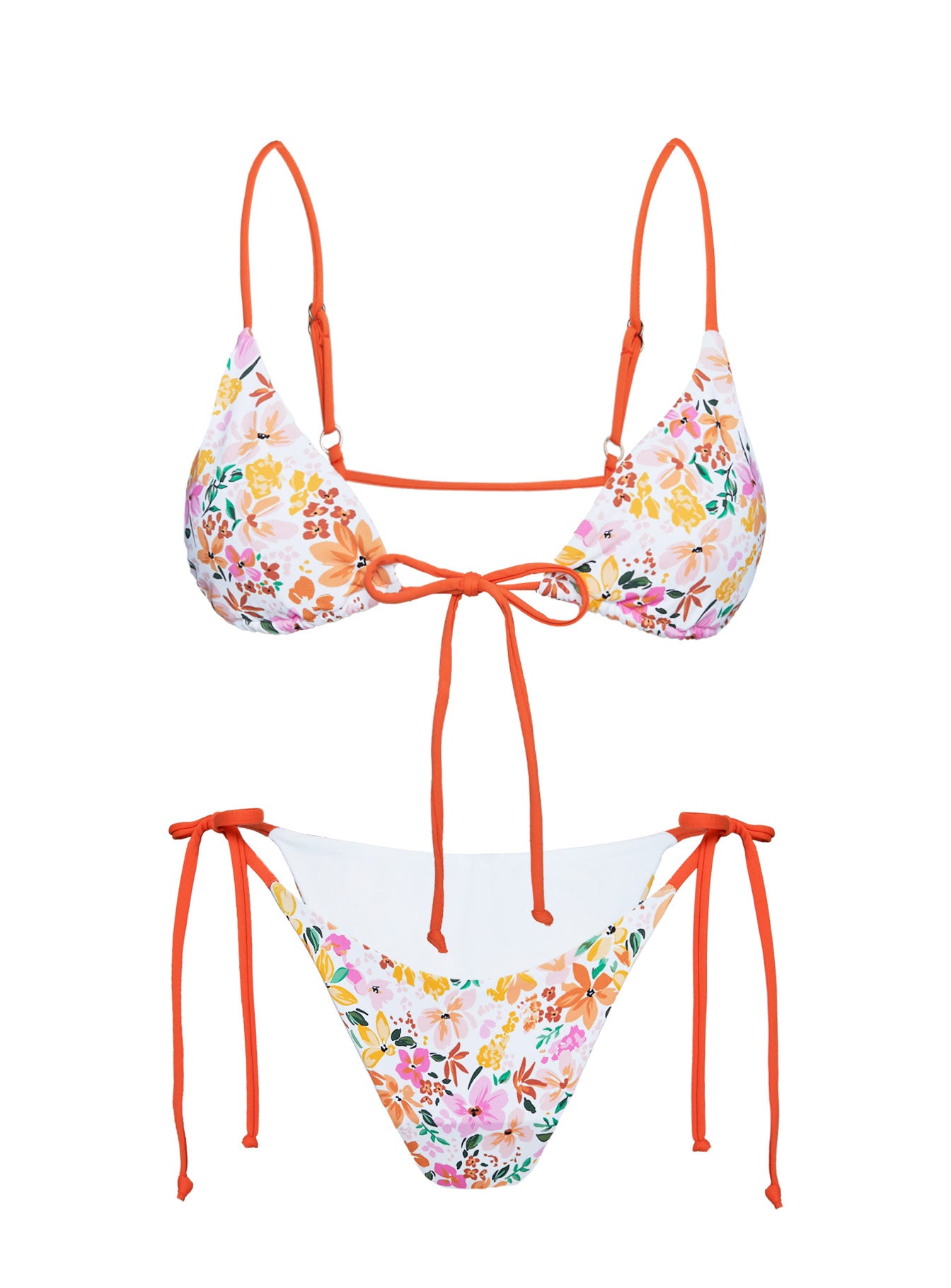 Nevaeh Triangle Bikini Top Multi Floral - Image 5