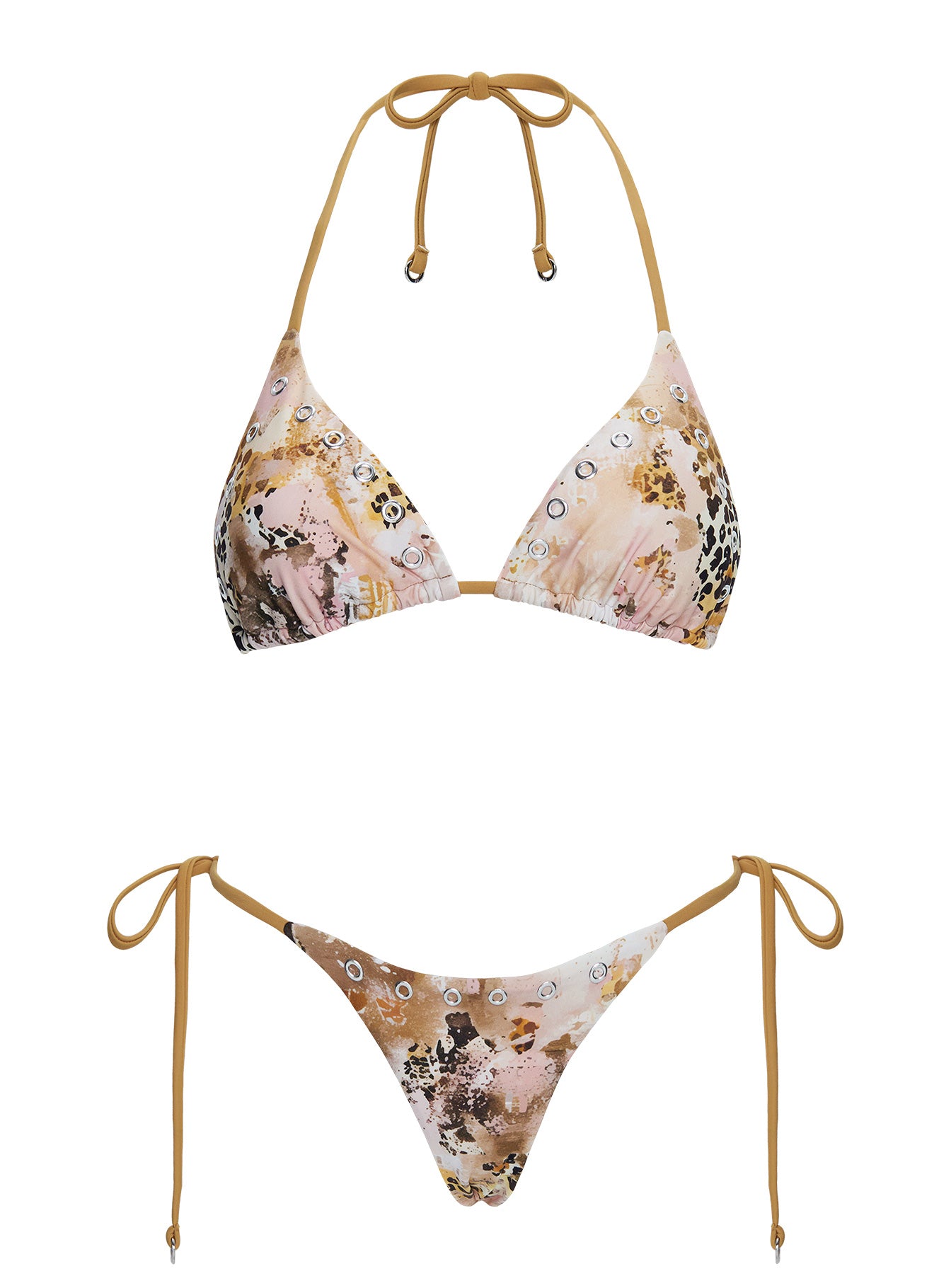 Noxie Tie Side Bikini Bottom Leopard Multi - Image 5