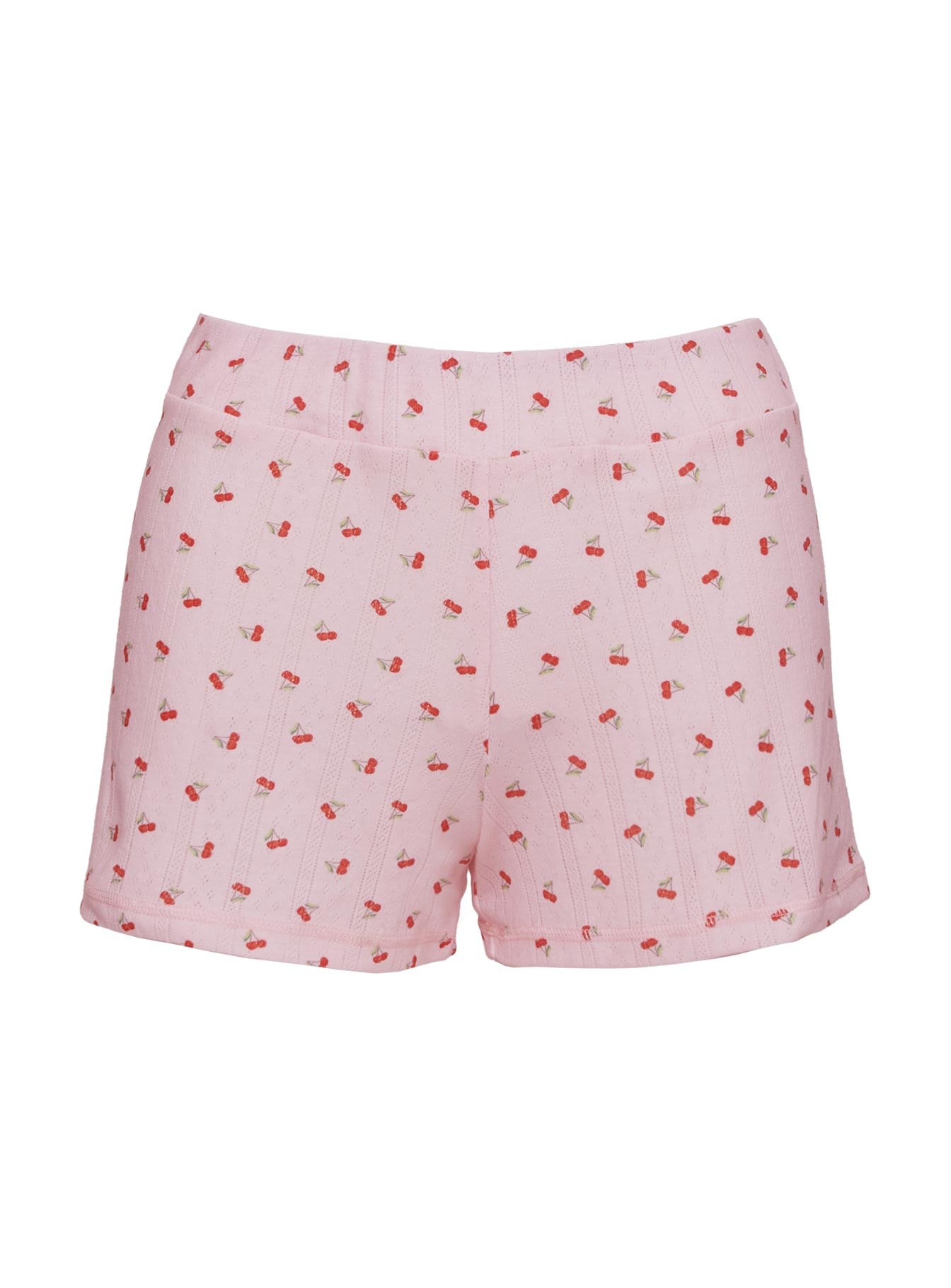 On A Cloud Pointelle Sleep Short Pink Cherry - Image 5