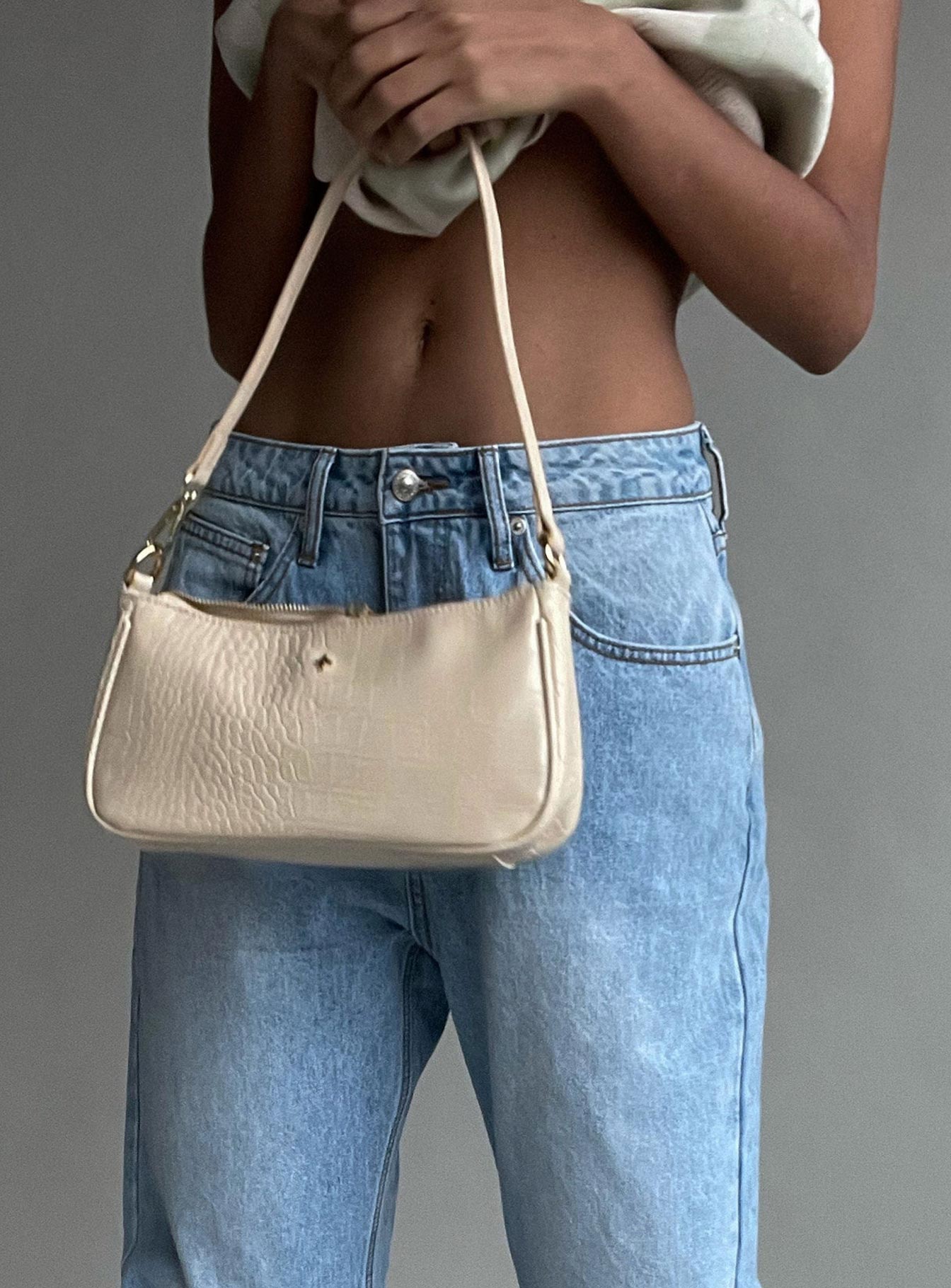 Peta & Jain Piper Beige Croc - Image 2