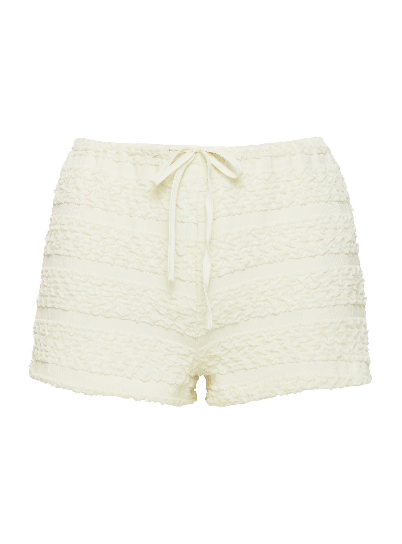 Pinup Broderie Micro Shorts Cream - Image 6
