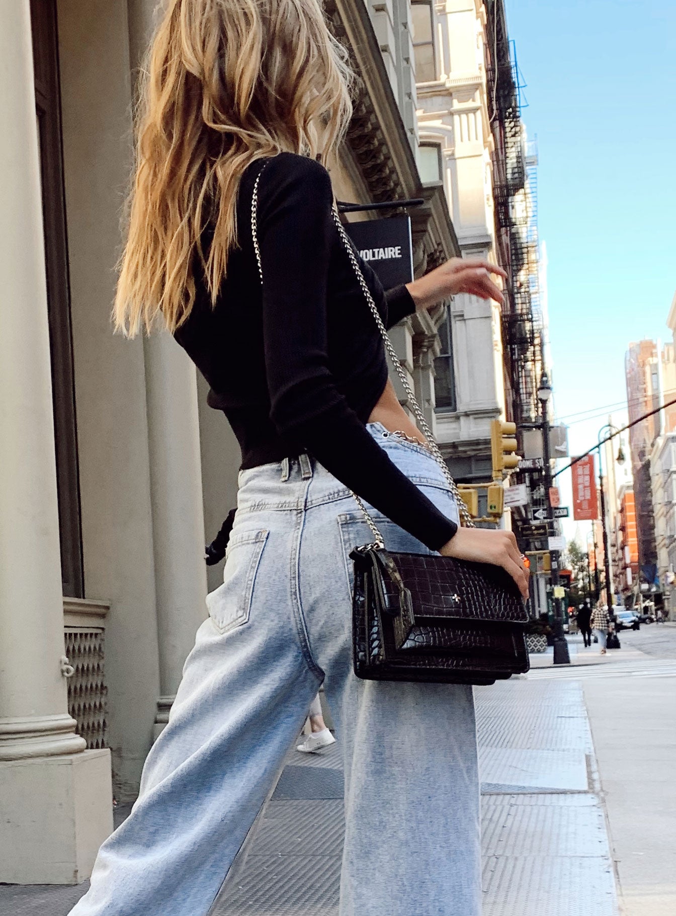 Peta & Jain Lissy Black Croc / Silver - Image 5