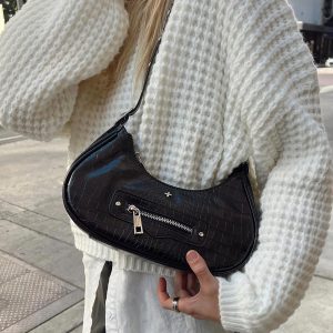 Peta & Jain Moto Black Croc