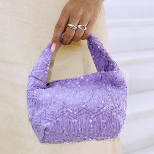 Pick Sides Sequin Bag Purple