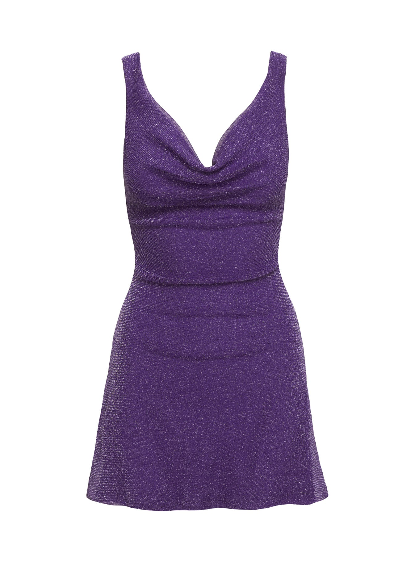 Romani Mini Dress Purple Glitter - Image 5